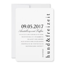 Tarjetas de invitación puristas