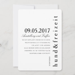 Tarjetas de invitación puristas