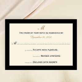 Tarjetas de invitación RSVP económicas simples