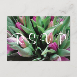 Tarjetas de invitación RSVP Wedding flores de tu