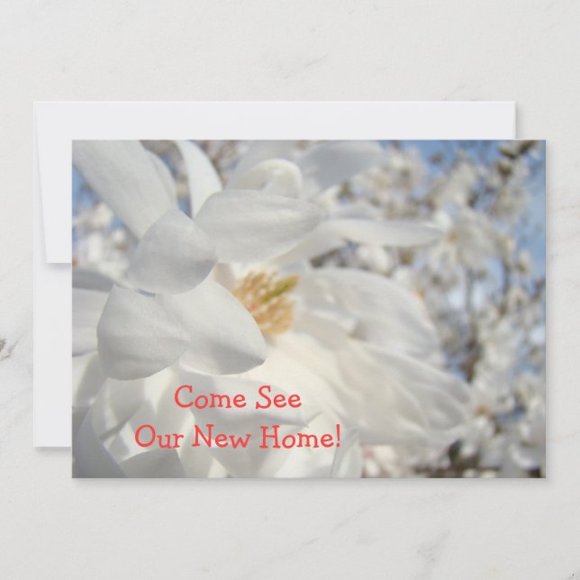 Tarjetas de Invitaciones para Casa Nueva (Anverso)