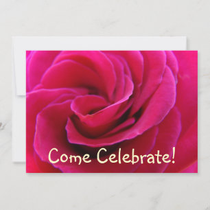 Tarjetas de Invitaciones Ven a Celebrar! Flor de R