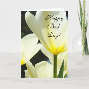 Tarjetas de jefes Feliz día del jefe! Flores de tu