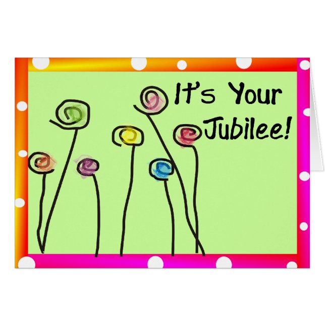 Tarjetas de Jublilee de las monjas (Anverso (Horizontal))