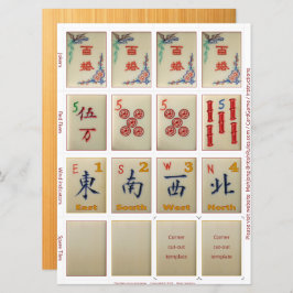 Tarjetas de juego (10) - para Riichi Mahjong