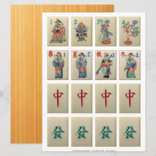 Tarjetas de juego (1) - Flores, estaciones, dragon