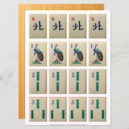 Tarjetas de juego (3) - North Wind, Bamboos 1-3