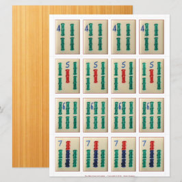 Tarjetas de juego (4) - Bambú 4-7