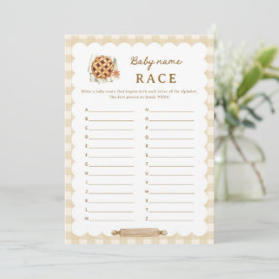 Tarjetas de juego A-Z de canto Baby Shower Baby Na