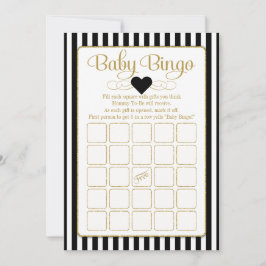 Tarjetas de juego de Baby Shower con Bingo Negro G