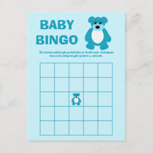 Tarjetas de juego de bingo para baby shower de osi