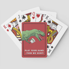 Tarjetas de juego de cartas de dinosaurios T-Rex