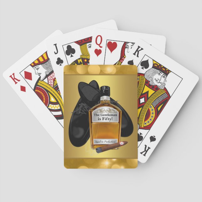 Tarjetas de juego de cartas de póquer Whiskey y Ci (Reverso)