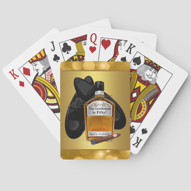 Tarjetas de juego de cartas de póquer Whiskey y Ci (Reverso)