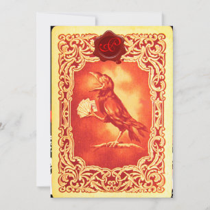 TARJETAS DE JUEGO DE CUERDA ROJA,SELLO DE CERRADUR