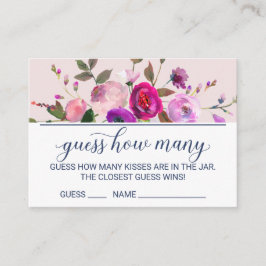 Tarjetas de Juego de Jardín Romántico Adivina Cuán