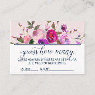Tarjetas de Juego de Jardín Romántico Adivina Cuán