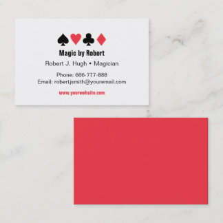 Tarjetas de juego de póquer Aces Magicias Tarjetas