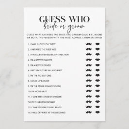 Tarjetas de juego modernas para novias o novias