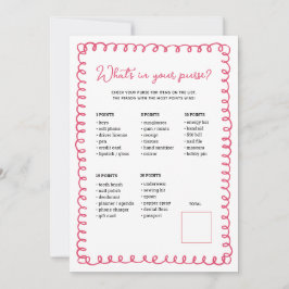 Tarjetas de juego para bolsos Baby Shower de color