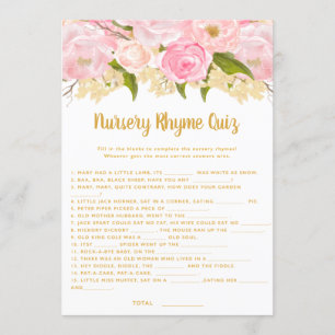 Tarjetas de juego Rhyme para niños de Baby Shower