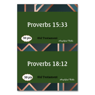 Tarjetas de juego verde