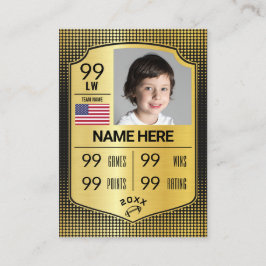 Tarjetas de jugador de la tarjeta de intercambio d