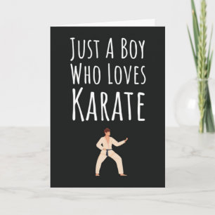 Tarjetas de Karate Lindas para Niños Bebés Artes M