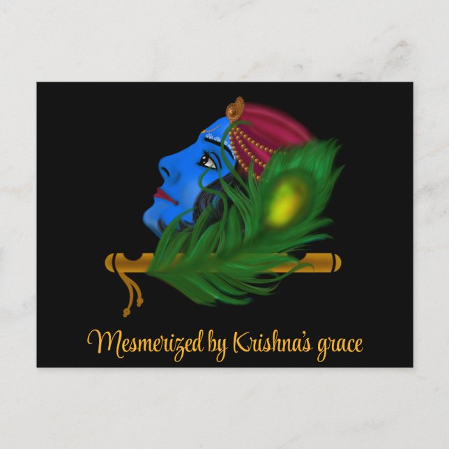 Tarjetas de Krishna Tarjetas postales de arte de K (Anverso)