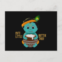 Tarjetas de Krishna  Tarjetas postales de arte del