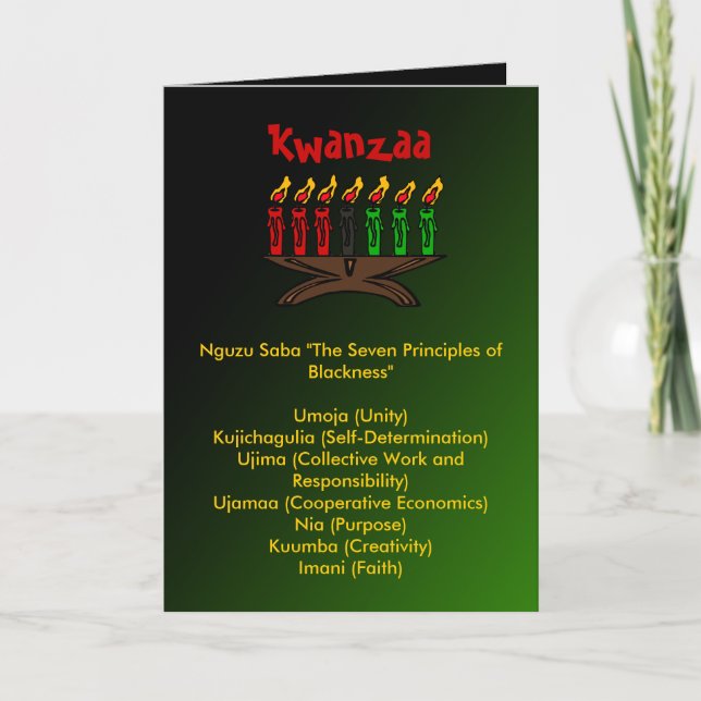 Tarjetas de Kwanzaa (Anverso)