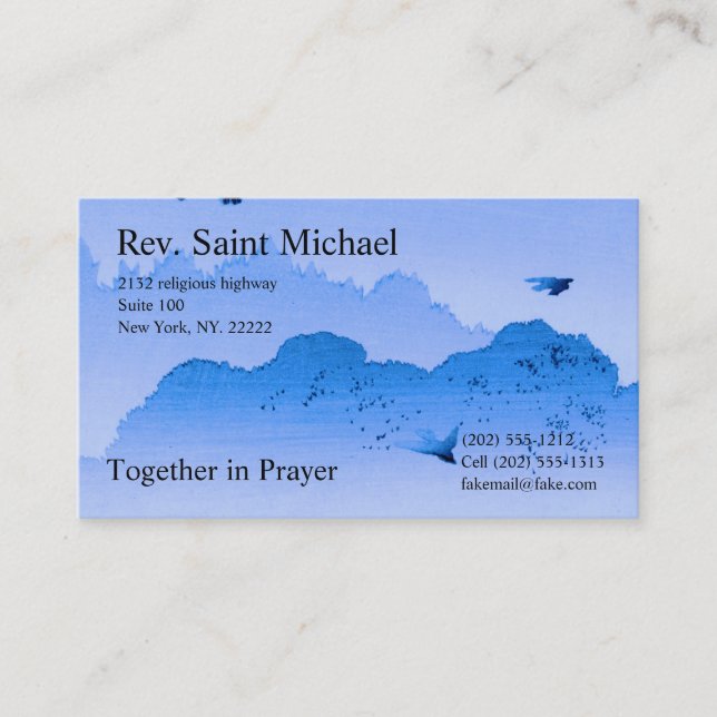 Tarjetas de la administración de la iglesia (Anverso)