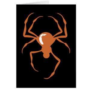 Tarjetas de la araña (naranja)