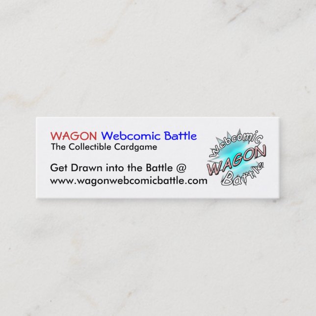 Tarjetas de la batalla de Webcomic del CARRO (Anverso)