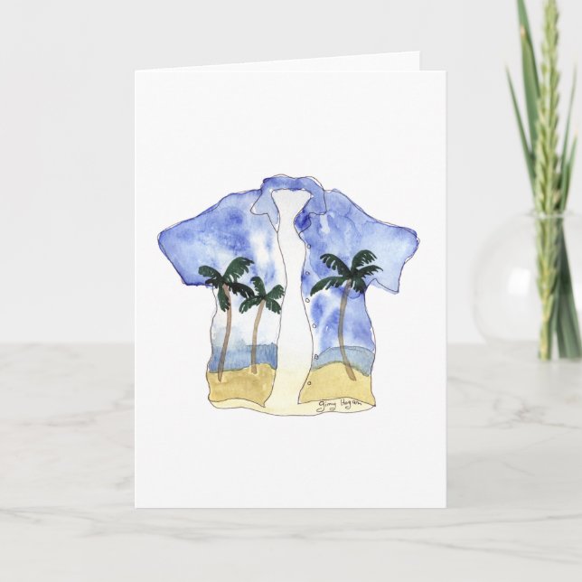 Tarjetas de la camisa hawaiana (Anverso)