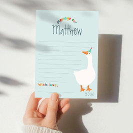 Tarjetas de la cápsula de la hora del primer cumpl
