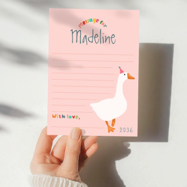Tarjetas de la cápsula de la hora del primer cumpl (Subido por el creador)