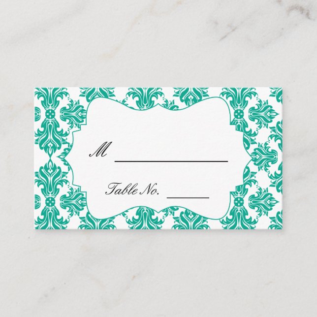 Tarjetas de la casa de matrimonio Emerald Green y  (Anverso)