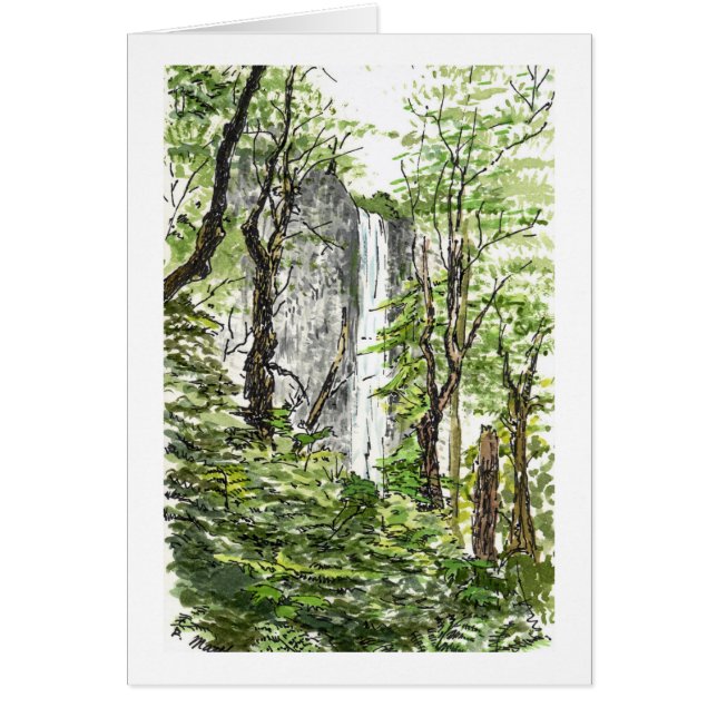 Tarjetas de la cascada de Latourell (Frente)