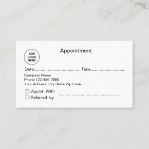 Tarjetas de la cita y de la remisión del logotipo