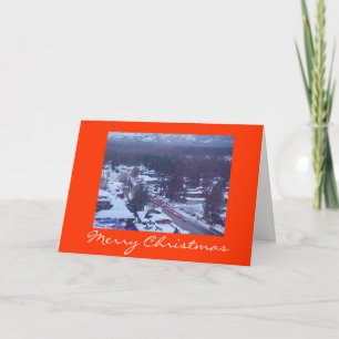 Tarjetas de la colección del navidad del lago