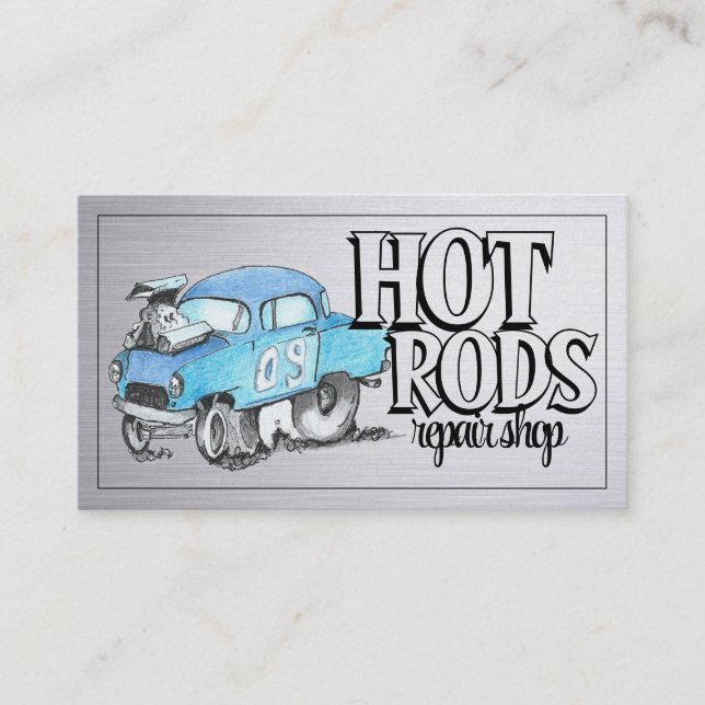 Tarjetas de la empresa de automóviles Hot Rods (Anverso)