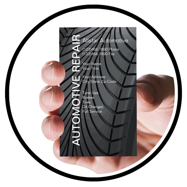 Tarjetas de la empresa de neumáticos para automóvi (Subido por el creador)