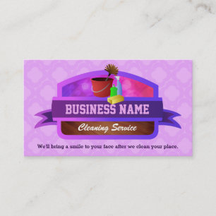Tarjetas de la empresa de servicios de la limpieza