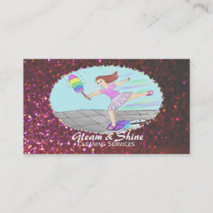 Tarjetas de la empresa de servicios de la limpieza