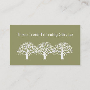 Tarjetas de la empresa de servicios del árbol
