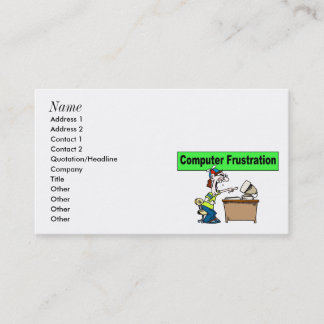 Tarjetas de la empresa informática