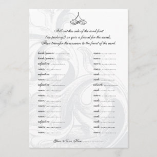 Tarjetas de la fiesta de bodas Libs votos matrimon