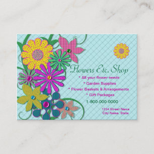 Tarjetas de la flor del negocio