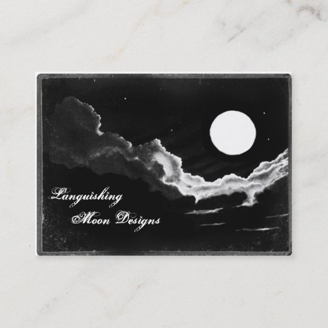 Tarjetas de la foto de la Luna Llena (Anverso)